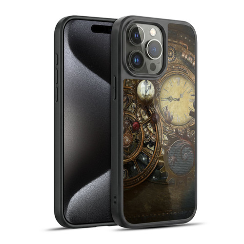 Simone Gatterwe Steampunk Clocks Gel Armour Case For Apple iPhone 15 Pro Max