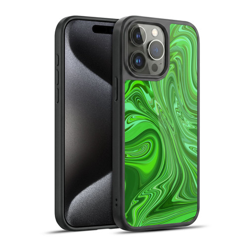 Suzan Lind Marble Emerald Green Gel Armour Case For Apple iPhone 15 Pro Max
