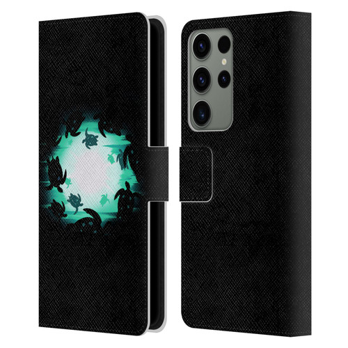 Alyn Spiller Animal Art Turtles Leather Book Wallet Case Cover For Samsung Galaxy S23 Ultra 5G