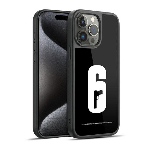 Tom Clancy's Rainbow Six Siege Logos Black And White Gel Armour Case For Apple iPhone 15 Pro Max