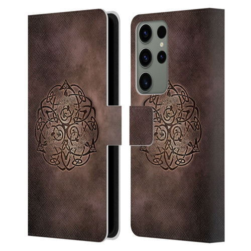 Brigid Ashwood Celtic Wisdom Knot Horse Leather Book Wallet Case Cover For Samsung Galaxy S23 Ultra 5G
