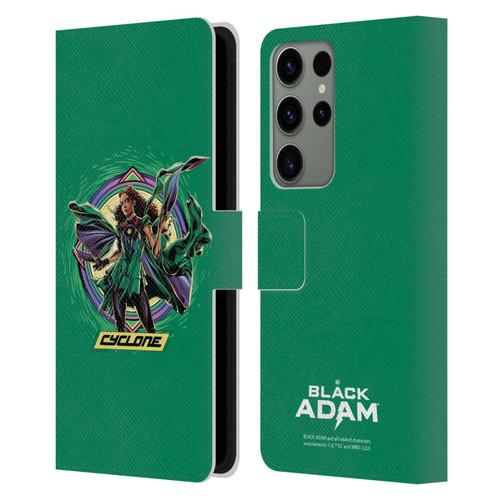 Black Adam Graphics Cyclone Leather Book Wallet Case Cover For Samsung Galaxy S23 Ultra 5G