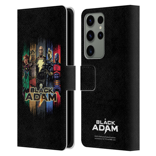 Black Adam Graphics Group Leather Book Wallet Case Cover For Samsung Galaxy S23 Ultra 5G