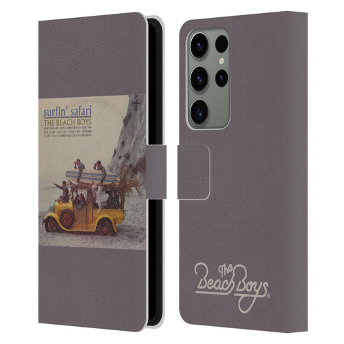 The Beach Boys Album Cover Art Surfin Safari Leather Book Wallet Case Cover For Samsung Galaxy S23 Ultra 5G