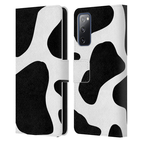Grace Illustration Animal Prints Cow Leather Book Wallet Case Cover For Samsung Galaxy S20 FE / 5G