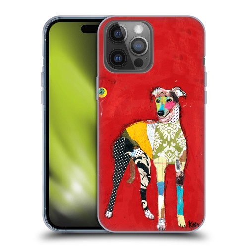 Michel Keck Dogs 2 Greyhound Soft Gel Case for Apple iPhone 14 Pro Max