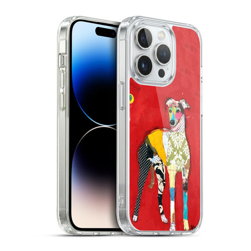 Michel Keck Dogs 2 Greyhound Soft Gel Case for Apple iPhone 14 Pro & MagSafe