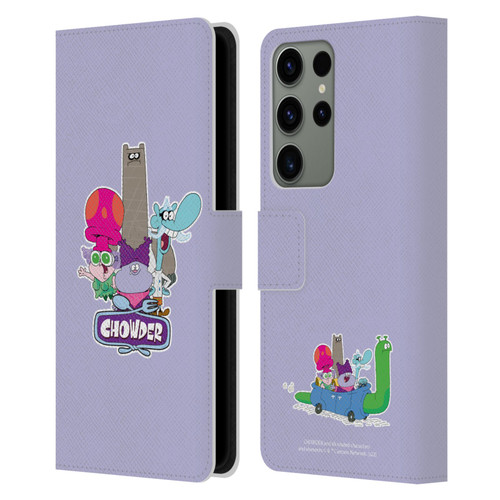 Chowder: Animated Series Graphics Character Art Leather Book Wallet Case Cover For Samsung Galaxy S23 Ultra 5G