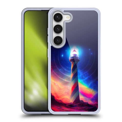 Wumples Cosmic Universe Lighthouse Soft Gel Case for Samsung Galaxy S23 5G & MagSafe