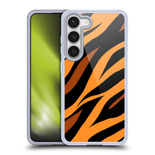 Grace Illustration Animal Prints Tiger Soft Gel Case for Samsung Galaxy S23 5G & MagSafe