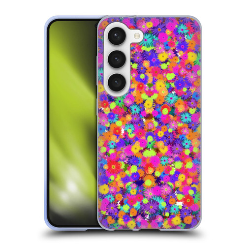Grace Illustration Lovely Floral Daisies Soft Gel Case for Samsung Galaxy S23 5G & MagSafe