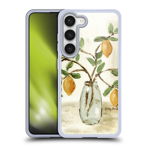 Haley Bush Floral Painting Lemon Branch Vase Soft Gel Case for Samsung Galaxy S23 5G & MagSafe