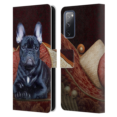Klaudia Senator French Bulldog 2 Classic Couch Leather Book Wallet Case Cover For Samsung Galaxy S20 FE / 5G