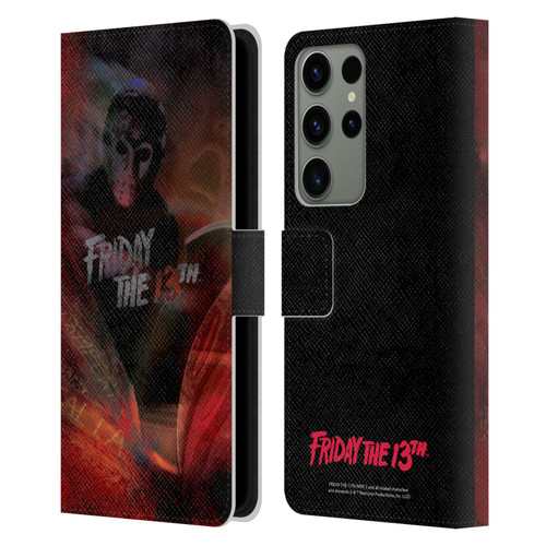 Friday the 13th Part III Key Art Poster Leather Book Wallet Case Cover For Samsung Galaxy S23 Ultra 5G