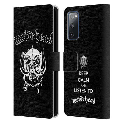 Motorhead Graphics Classic Logo Leather Book Wallet Case Cover For Samsung Galaxy S20 FE / 5G