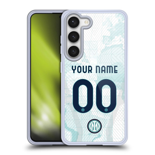Custom Customised Personalised Inter Milan 2022/23 Crest Kit Away Soft Gel Case for Samsung Galaxy S23 5G