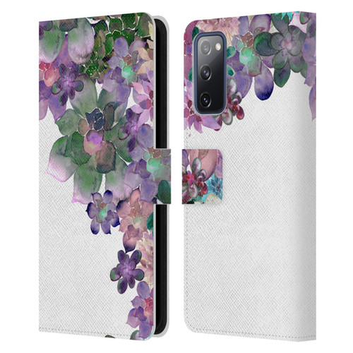 Monika Strigel My Garden Succulent Leather Book Wallet Case Cover For Samsung Galaxy S20 FE / 5G