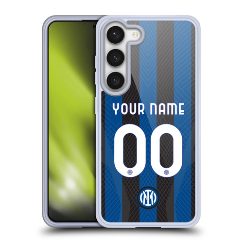 Custom Customised Personalised Inter Milan 2022/23 Crest Kit Home Soft Gel Case for Samsung Galaxy S23 5G