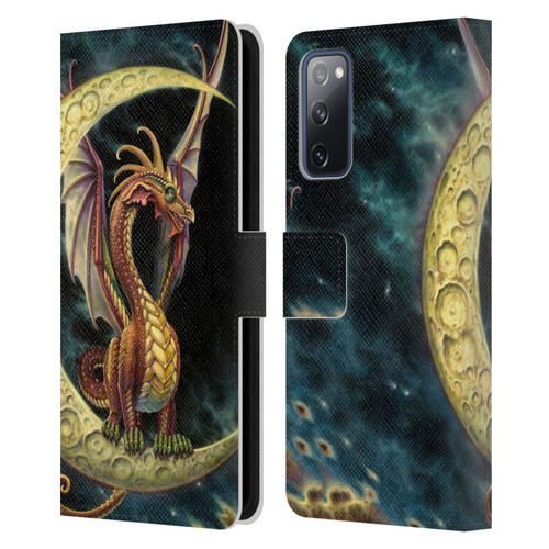 Myles Pinkney Mythical Moon Dragon Leather Book Wallet Case Cover For Samsung Galaxy S20 FE / 5G