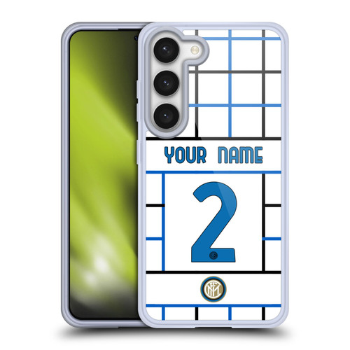 Custom Customised Personalised Inter Milan 2020/21 Crest Kit Away Soft Gel Case for Samsung Galaxy S23 5G