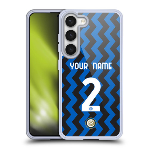 Custom Customised Personalised Inter Milan 2020/21 Crest Kit Home Soft Gel Case for Samsung Galaxy S23 5G