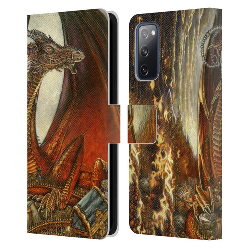 Myles Pinkney Mythical Treasure Dragon Leather Book Wallet Case Cover For Samsung Galaxy S20 FE / 5G