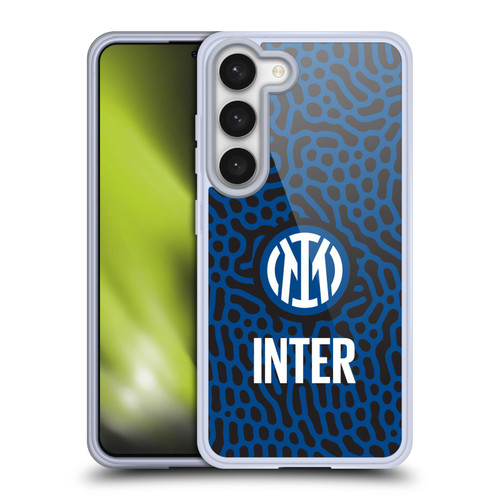 Fc Internazionale Milano Patterns Abstract 2 Soft Gel Case for Samsung Galaxy S23 5G & MagSafe