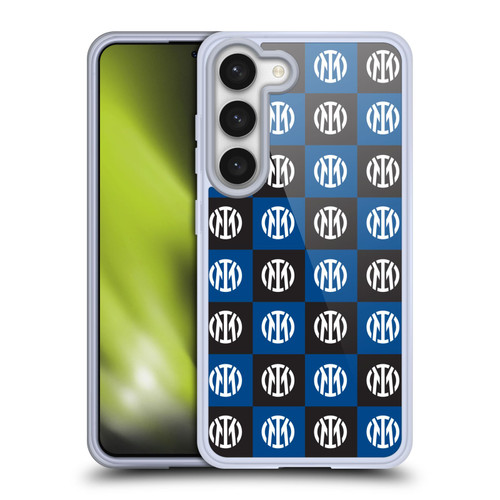 Fc Internazionale Milano Patterns Crest Soft Gel Case for Samsung Galaxy S23 5G & MagSafe