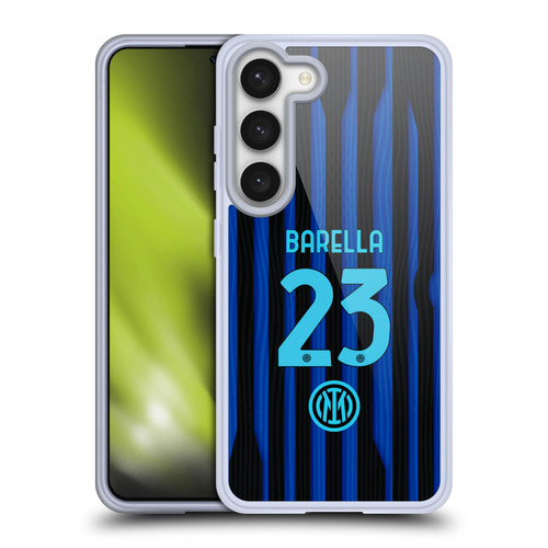 Fc Internazionale Milano 2025/26 Players Home Kit Nicolò Barella Soft Gel Case for Samsung Galaxy S23 5G & MagSafe
