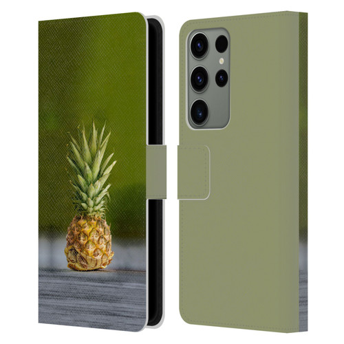 Pixelmated Animals Surreal Pets Pineapple Turtle Leather Book Wallet Case Cover For Samsung Galaxy S23 Ultra 5G