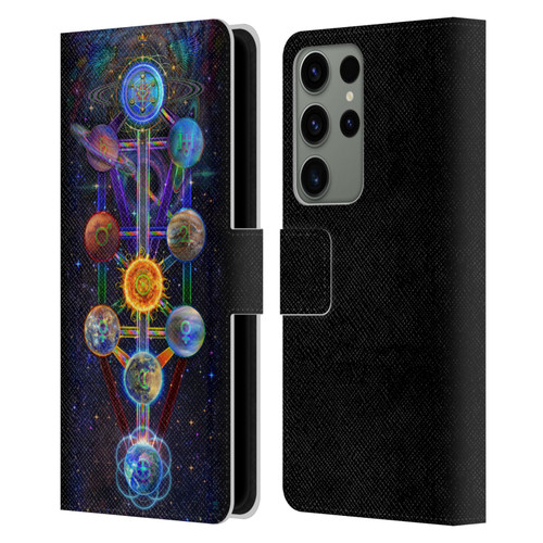 Jumbie Art Visionary Tree Of Life Leather Book Wallet Case Cover For Samsung Galaxy S23 Ultra 5G