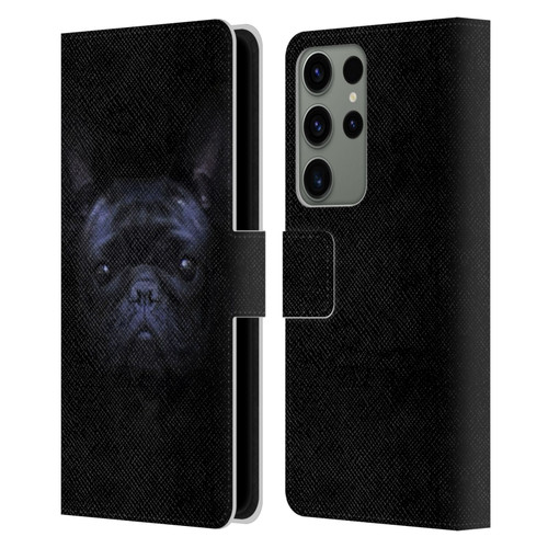 Klaudia Senator French Bulldog 2 Darkness Leather Book Wallet Case Cover For Samsung Galaxy S23 Ultra 5G