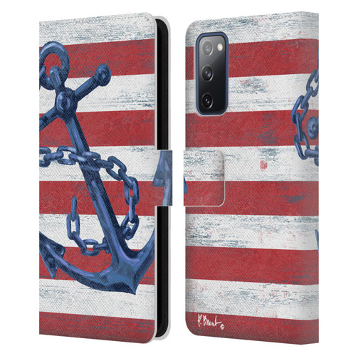 Paul Brent Nautical Westerly Anchor Leather Book Wallet Case Cover For Samsung Galaxy S20 FE / 5G