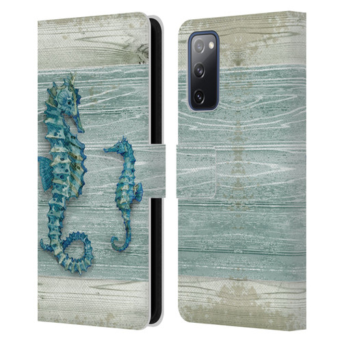 Paul Brent Sea Creatures Seahorse Leather Book Wallet Case Cover For Samsung Galaxy S20 FE / 5G