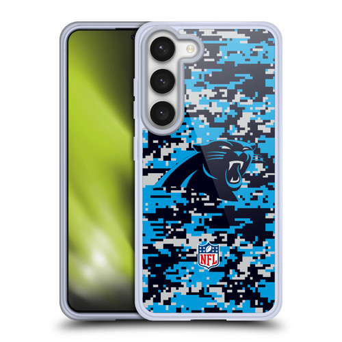 NFL Carolina Panthers Graphics Digital Camouflage Soft Gel Case for Samsung Galaxy S23 5G & MagSafe