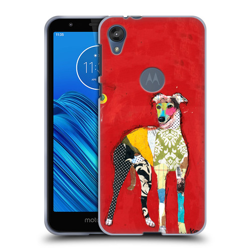 Michel Keck Dogs 2 Greyhound Soft Gel Case for Motorola Moto E6