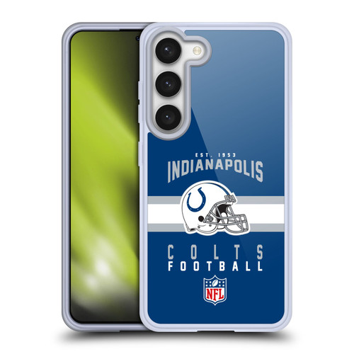 NFL Indianapolis Colts Graphics Helmet Typography Soft Gel Case for Samsung Galaxy S23 5G & MagSafe