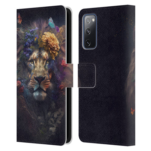 Spacescapes Floral Lions Flowering Pride Leather Book Wallet Case Cover For Samsung Galaxy S20 FE / 5G