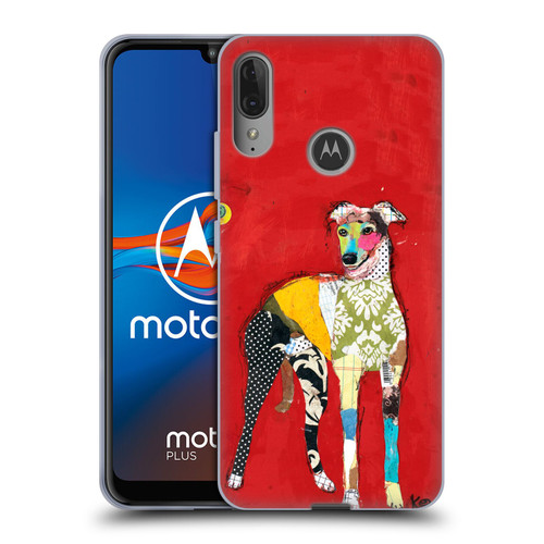 Michel Keck Dogs 2 Greyhound Soft Gel Case for Motorola Moto E6 Plus
