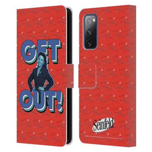 Seinfeld Graphics Get Out! Leather Book Wallet Case Cover For Samsung Galaxy S20 FE / 5G
