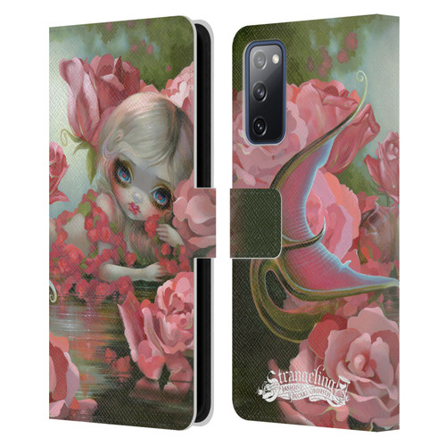 Strangeling Mermaid Roses Leather Book Wallet Case Cover For Samsung Galaxy S20 FE / 5G