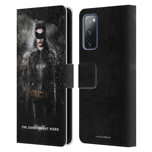 The Dark Knight Rises Key Art Catwoman Rain Poster Leather Book Wallet Case Cover For Samsung Galaxy S20 FE / 5G