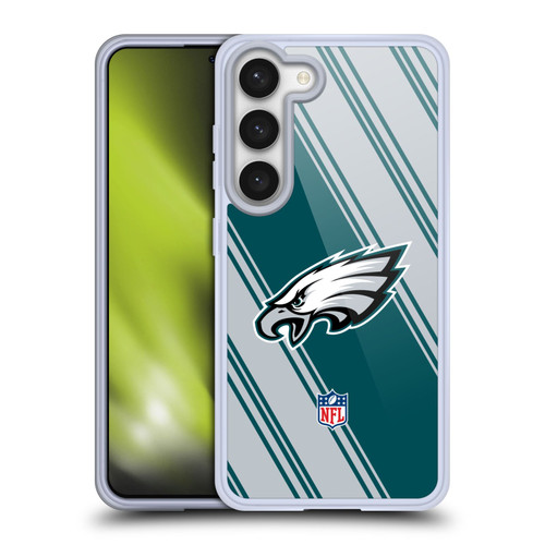 NFL Philadelphia Eagles Artwork Stripes Soft Gel Case for Samsung Galaxy S23 5G & MagSafe