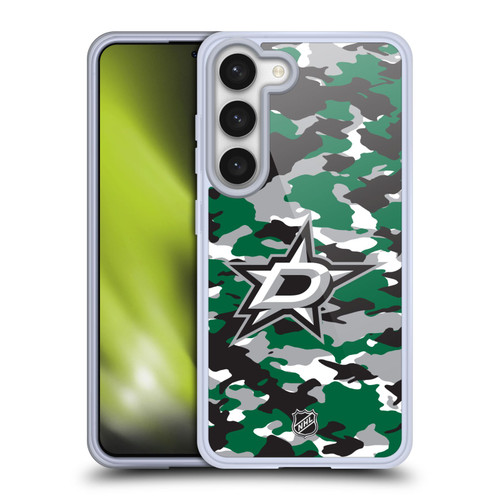 NHL Dallas Stars Camouflage Soft Gel Case for Samsung Galaxy S23 5G & MagSafe