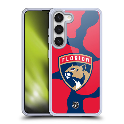 NHL Florida Panthers Cow Pattern Soft Gel Case for Samsung Galaxy S23 5G & MagSafe