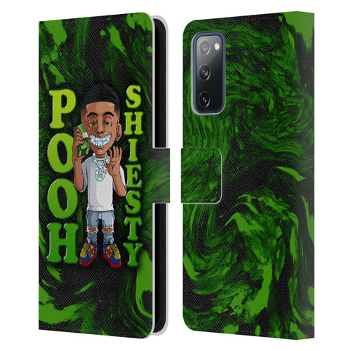 Pooh Shiesty Graphics Green Leather Book Wallet Case Cover For Samsung Galaxy S20 FE / 5G