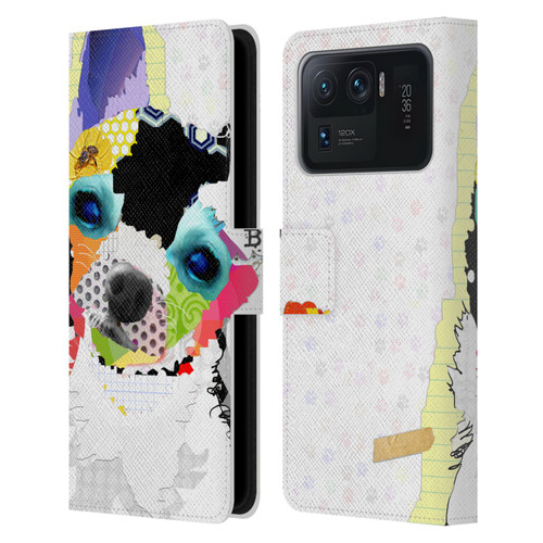 Michel Keck Dogs 2 Chihuahua Leather Book Wallet Case Cover For Xiaomi Mi 11 Ultra