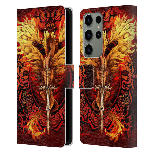 Ruth Thompson Dragons Flameblade Leather Book Wallet Case Cover For Samsung Galaxy S23 Ultra 5G