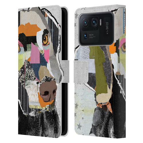 Michel Keck Dogs 2 Weimaraner Leather Book Wallet Case Cover For Xiaomi Mi 11 Ultra