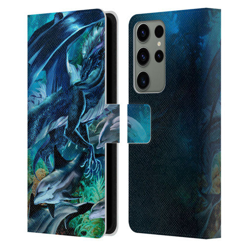 Ruth Thompson Dragons Sea Frolic Leather Book Wallet Case Cover For Samsung Galaxy S23 Ultra 5G